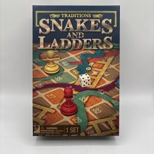 Traditions Snakes and Ladders‎ Board Game by Cardinal Complete In Box /Used